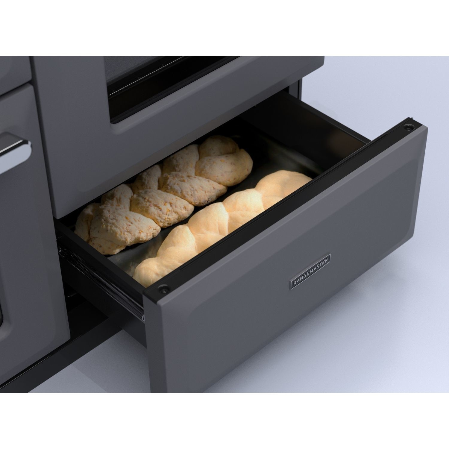 Estel Deluxe 110cm Dual Fuel Range Cooker, Slate/Chrome - image 5