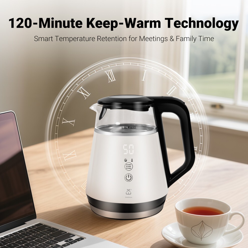 ExtraStar NHHB1006D Cordless Kettle with Digital Temperature Display 1L - image 4