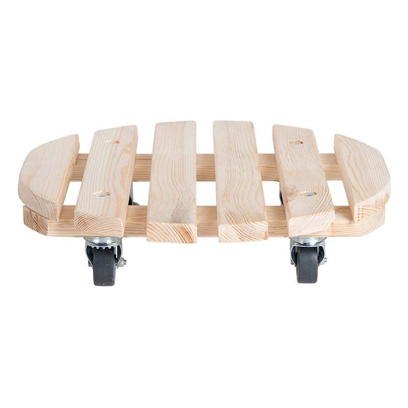 Fallen Fruits Round Heavy Duty Wooden Plant Trolley - image 2