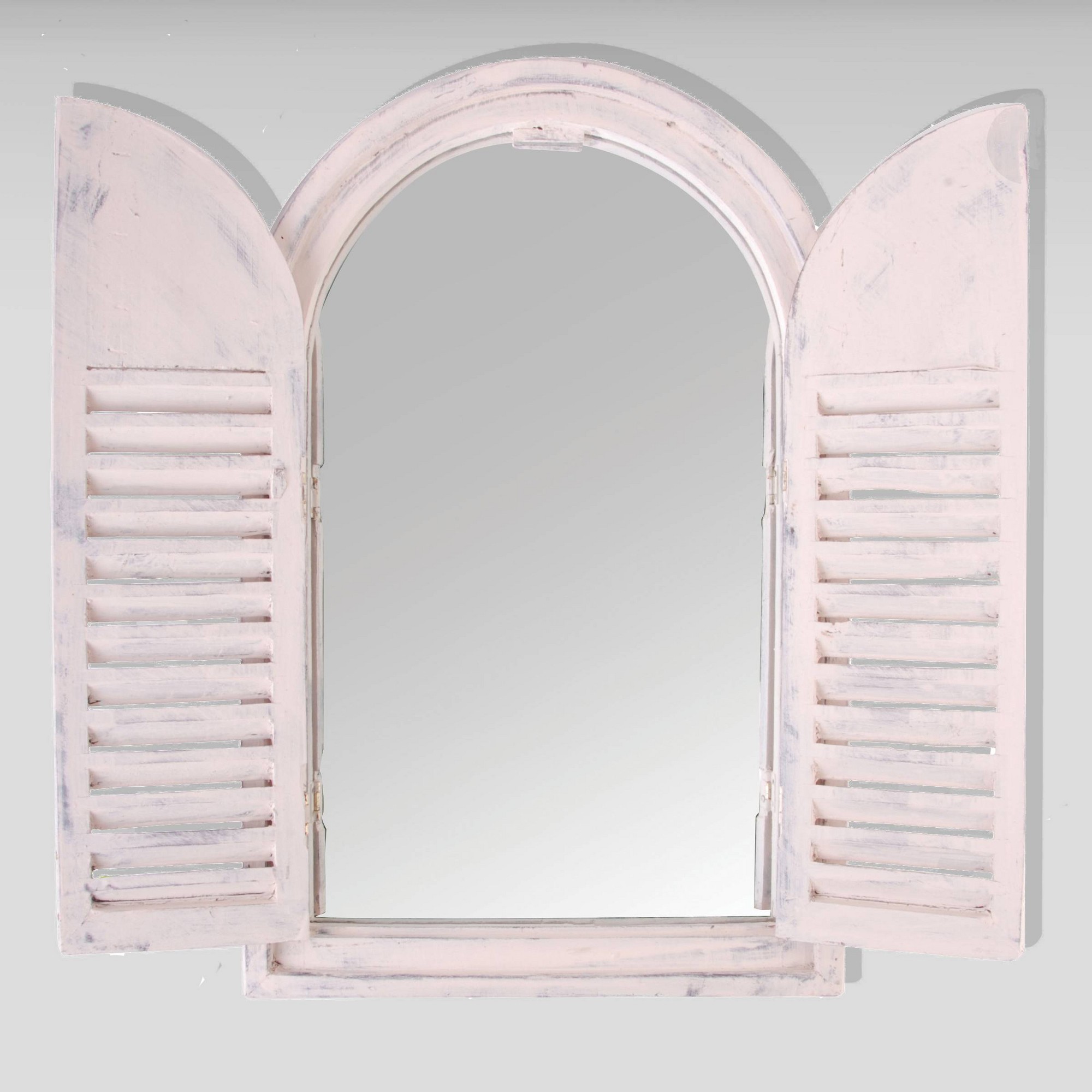 Fallen Fruits Shutter Style White Wall Mirror 59 x 37cm - image 4