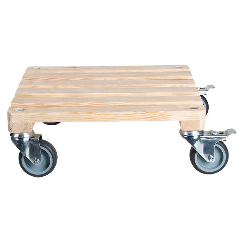 Fallen Fruits Wooden Square Plant Trolley - image 2
