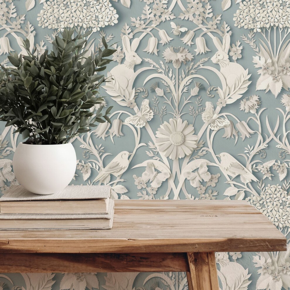 Fine Decor Blue Woodland 3D Effect Wallpaper - image 4