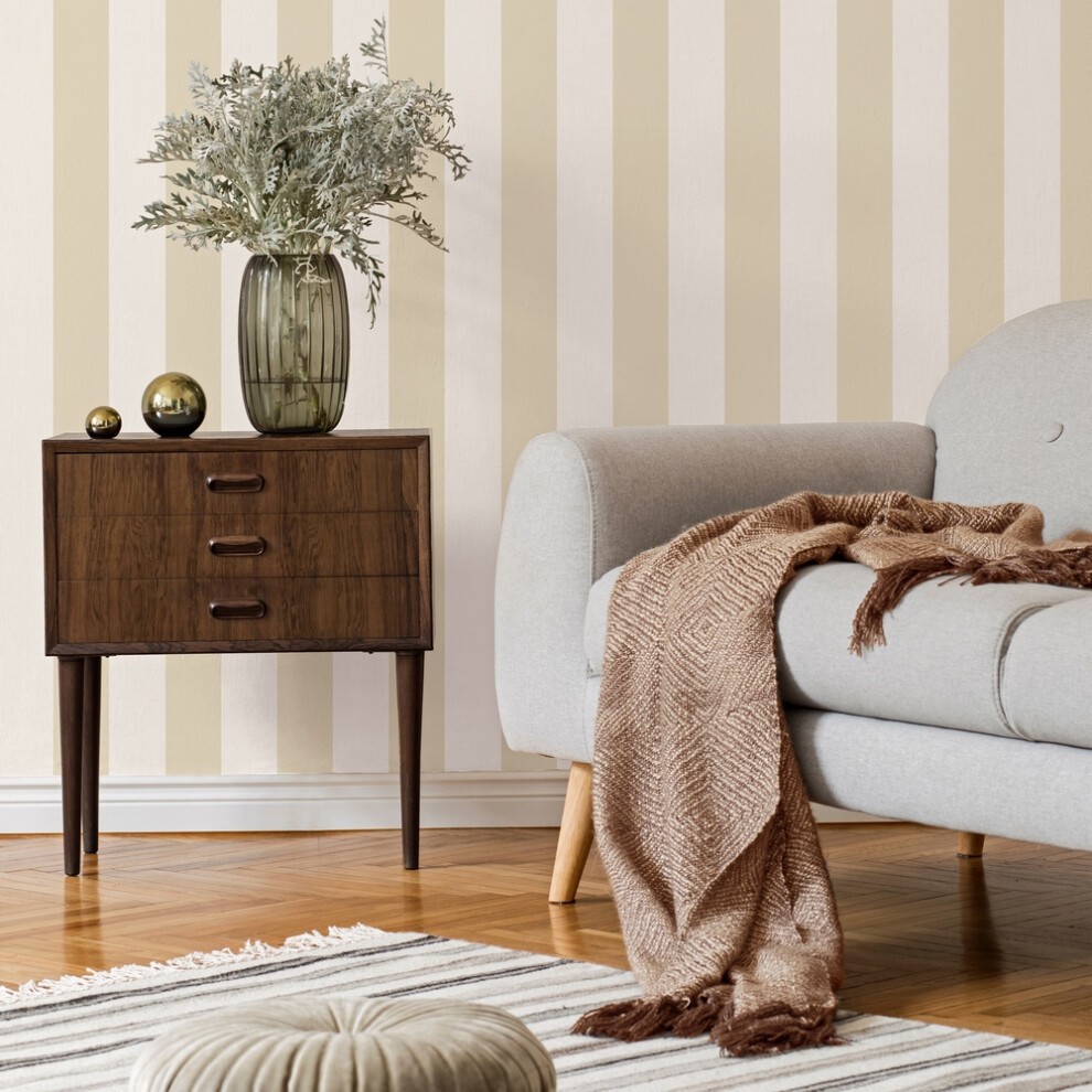 Fine Decor Juliette Stripe Natural Wallpaper - image 4