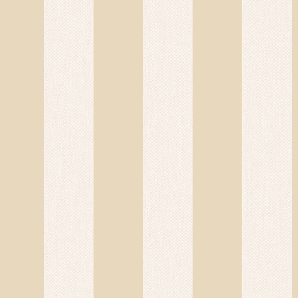 Light yellow and cream vertical stripes create a soft, elegant pattern on textured wallpaper, ideal for adding a subtle touch of color to any room.
