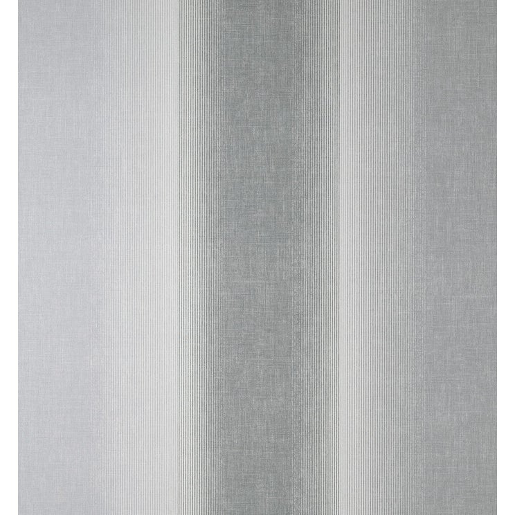 Charcoal stripe wallpaper featuring a textured design with subtle variations in shades of grey, creating a sophisticated and modern look for interior spaces.