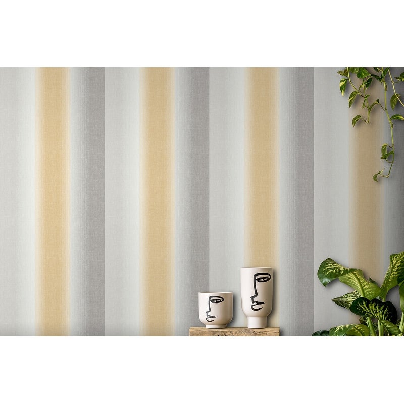 Fine Decor Kirby Stripe Mustard Wallpaper - image 2
