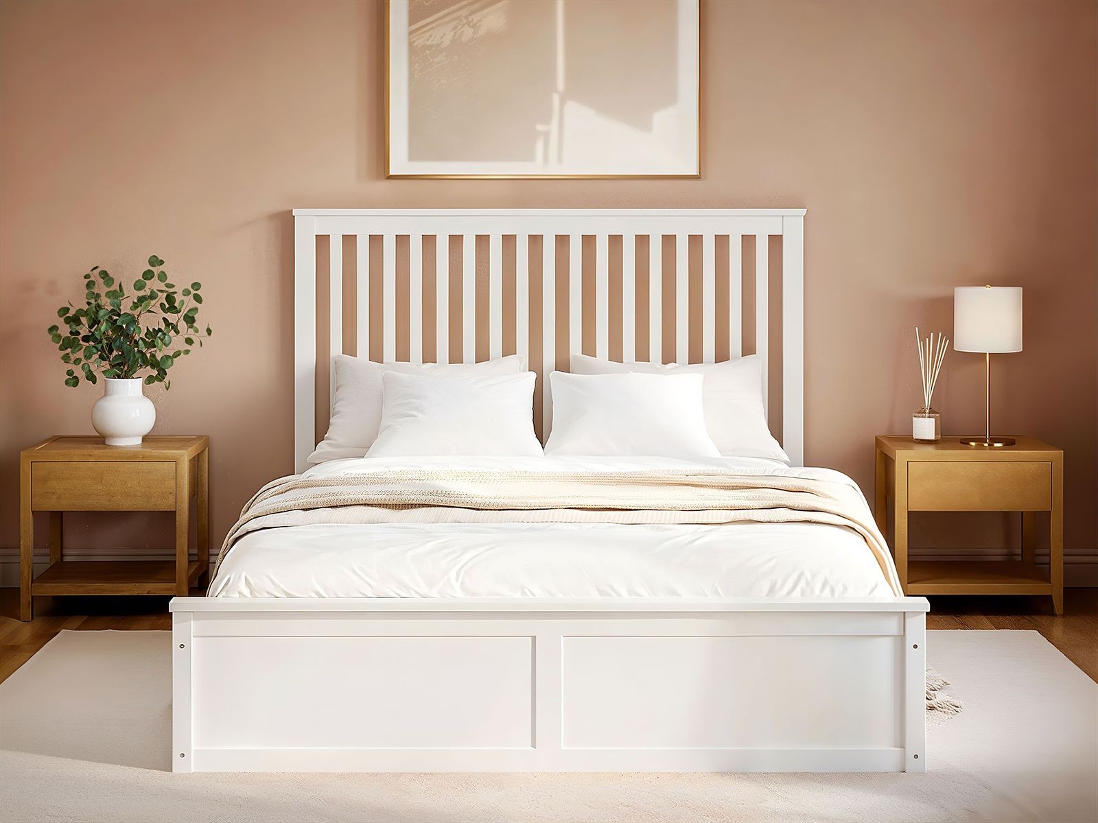 Flair Airedale White Double Wooden Ottoman Bed - image 3