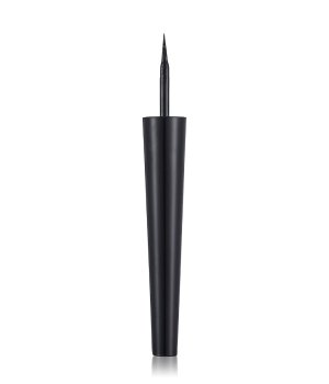 Flormar Vinyl Waterproof Eyeliner in black features a sleek, matte black applicator with a fine tip for precise application.