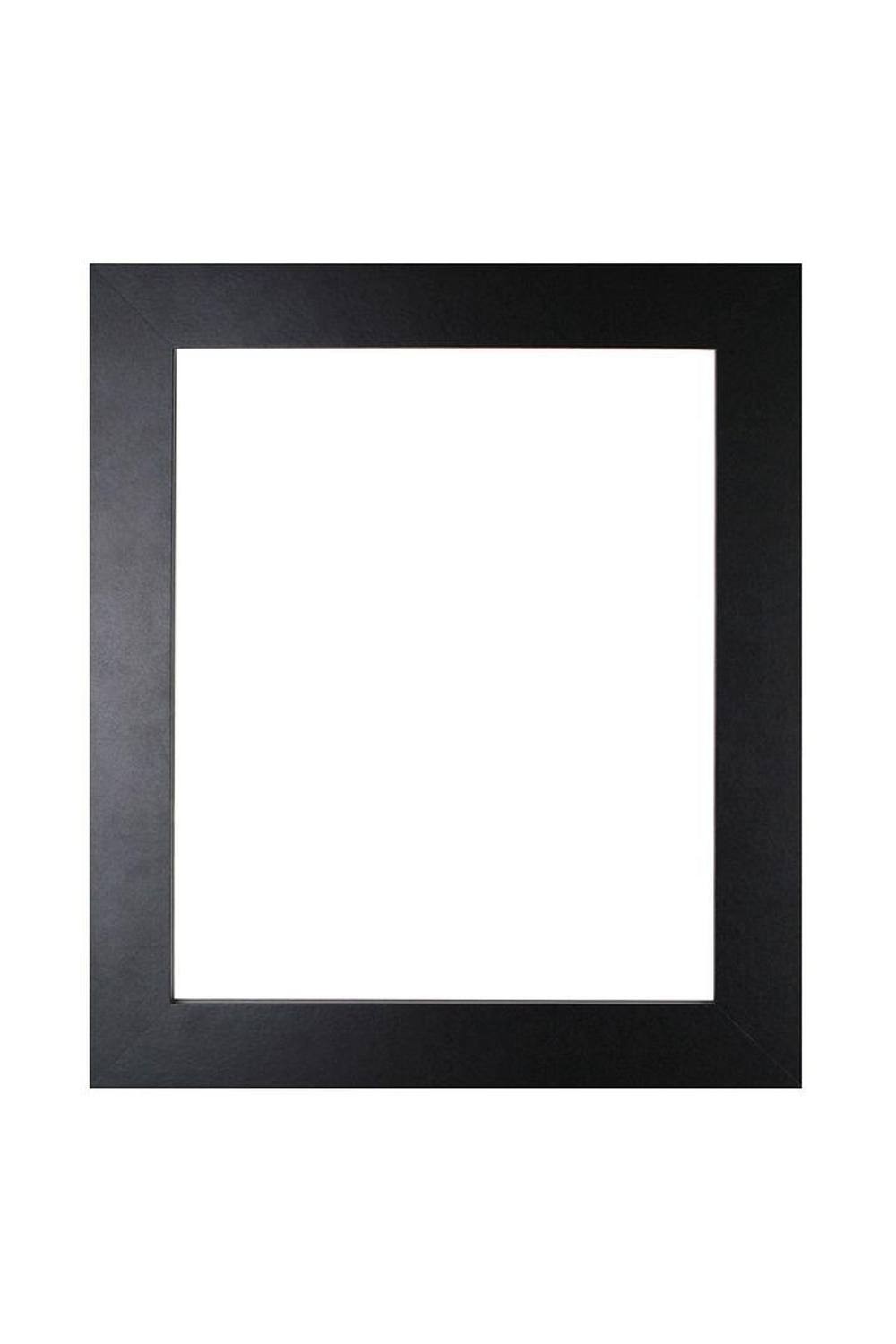 Black A3 Metro Photo Frame by Frames by Post, featuring a sleek, modern design with a smooth matte finish and a wide border, perfect for displaying artwork or photographs.