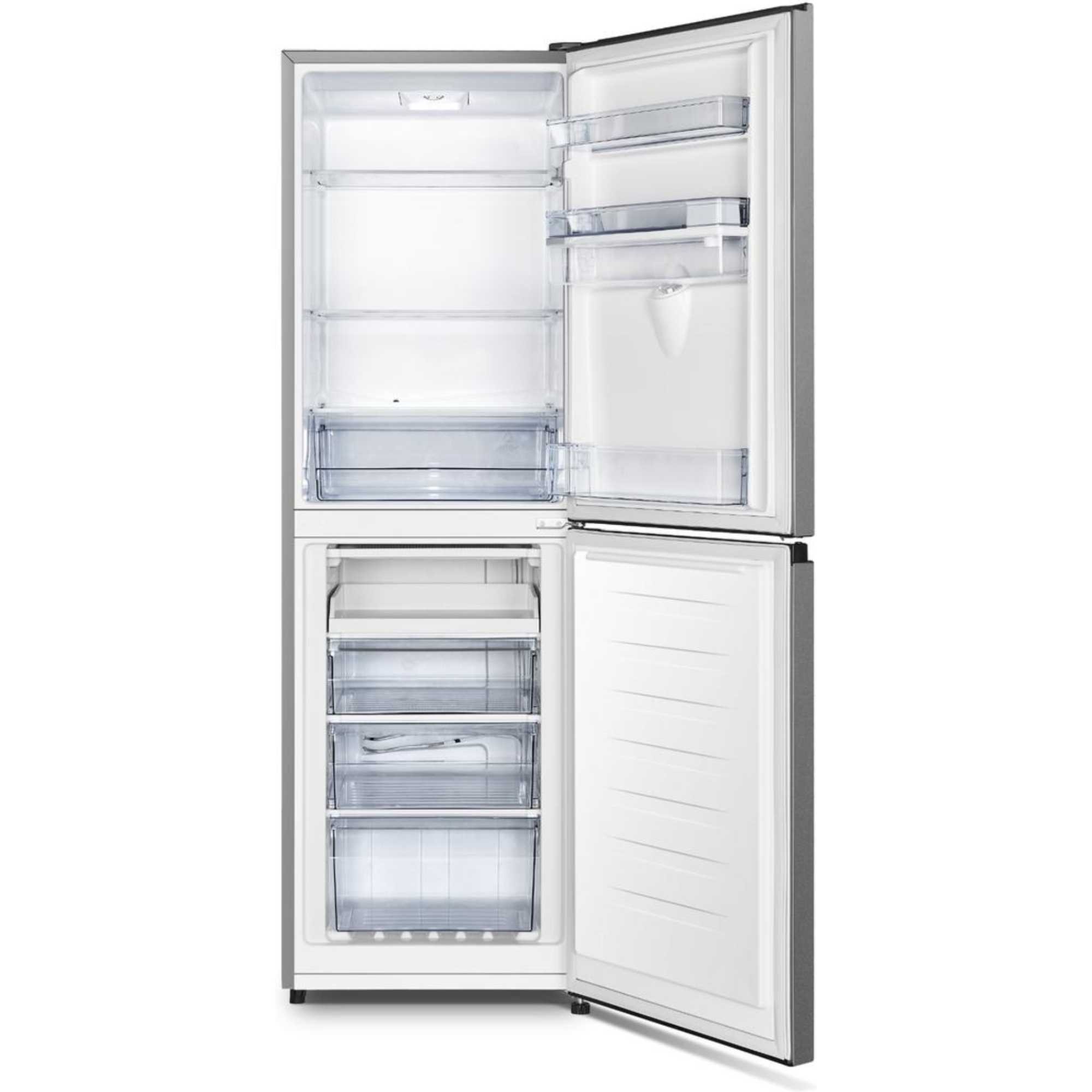 Fridgemaster MC55240DES 174.3x55cm 252L Silver Fridge Freezer with Water Dispenser - image 2