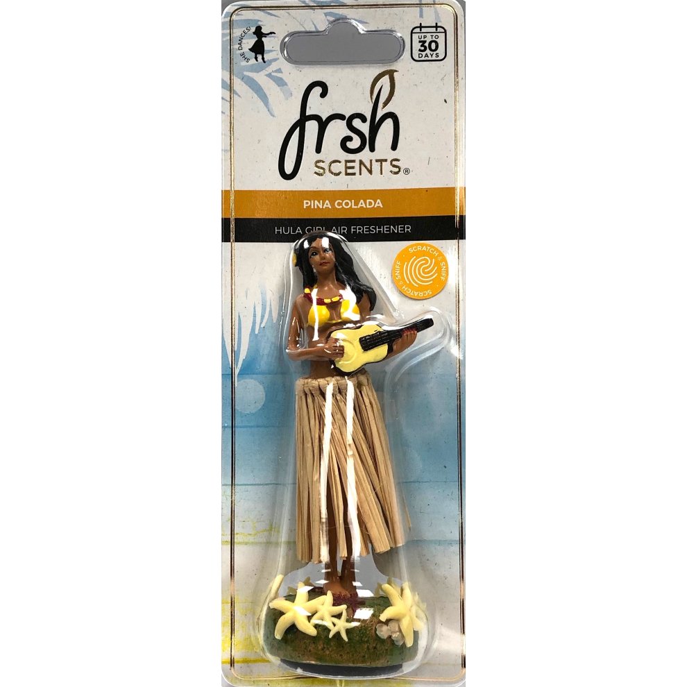 Frsh Scents Pina Colada Hula Girl Car Air Freshener - image 2