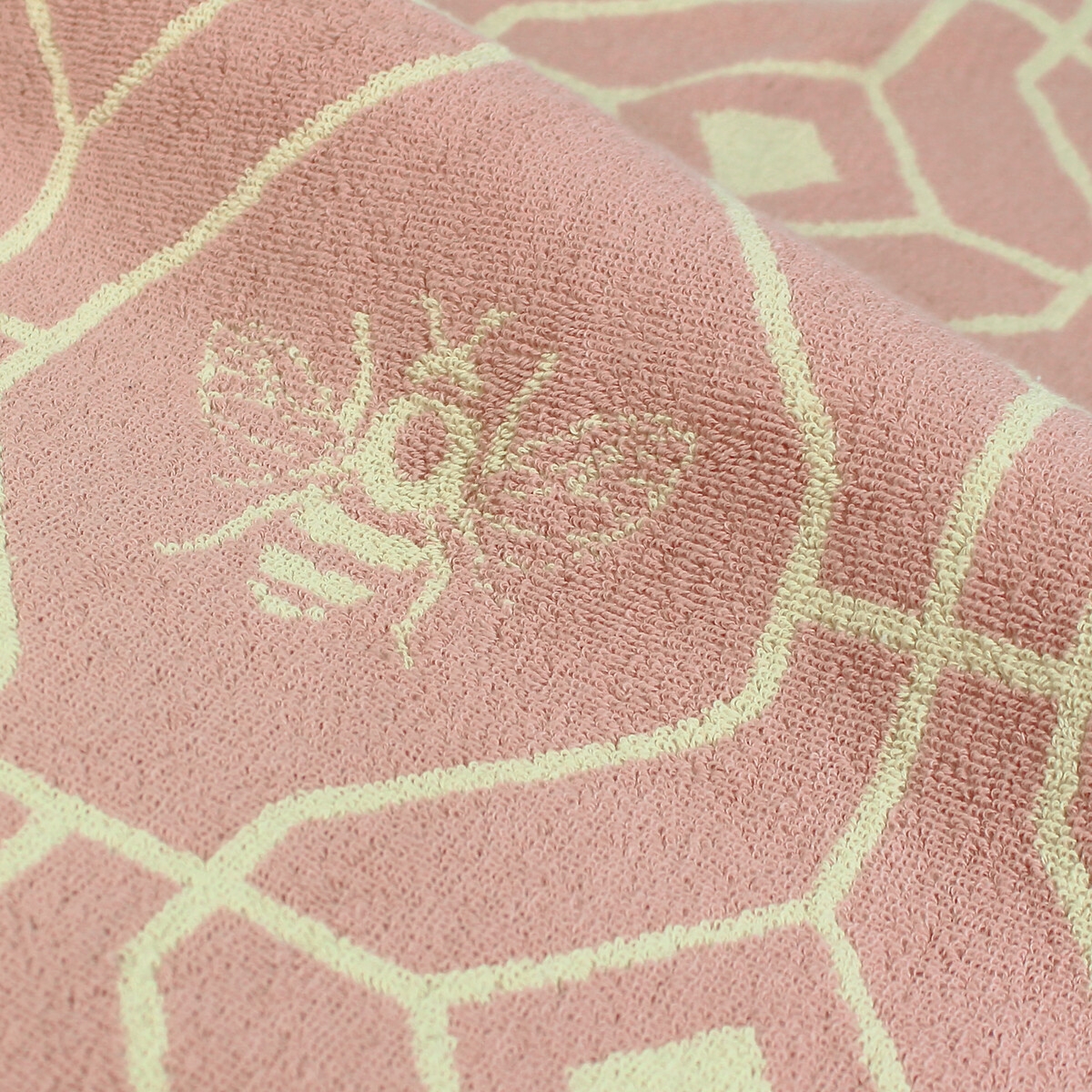 furn. Bee Deco Turkish Cotton Jacquard Blush Hand Towel - image 3
