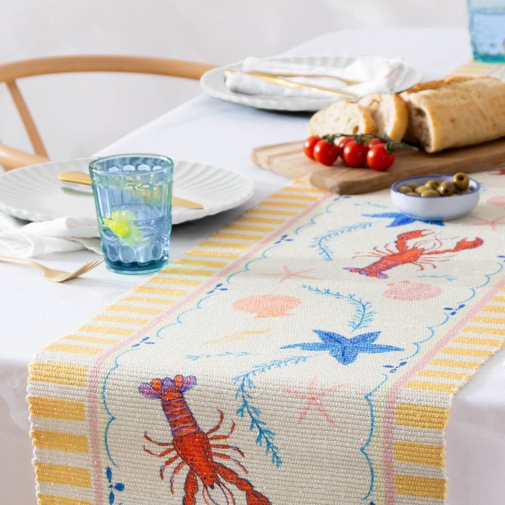 furn. Brunch Stripes Multicolour Indoor and Outdoor Table Runner 35 x 180cm - image 2