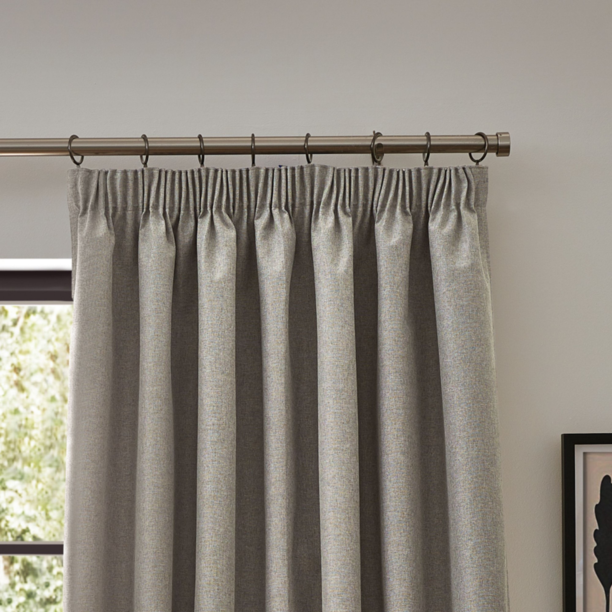 furn. Dawn Linen Blackout Pencil Pleat Curtains 229 x 183cm - image 3