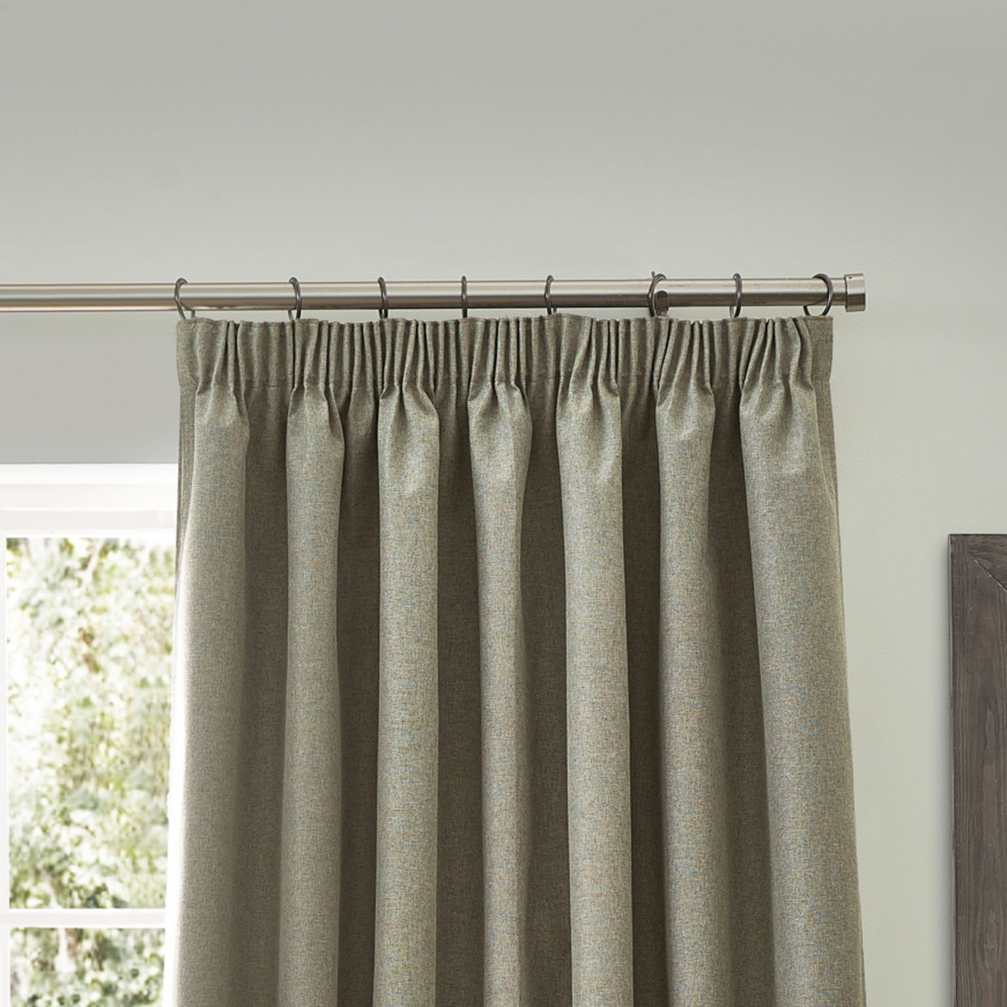 furn. Dawn Natural Blackout Pencil Pleat Curtains 117 x 137cm - image 3