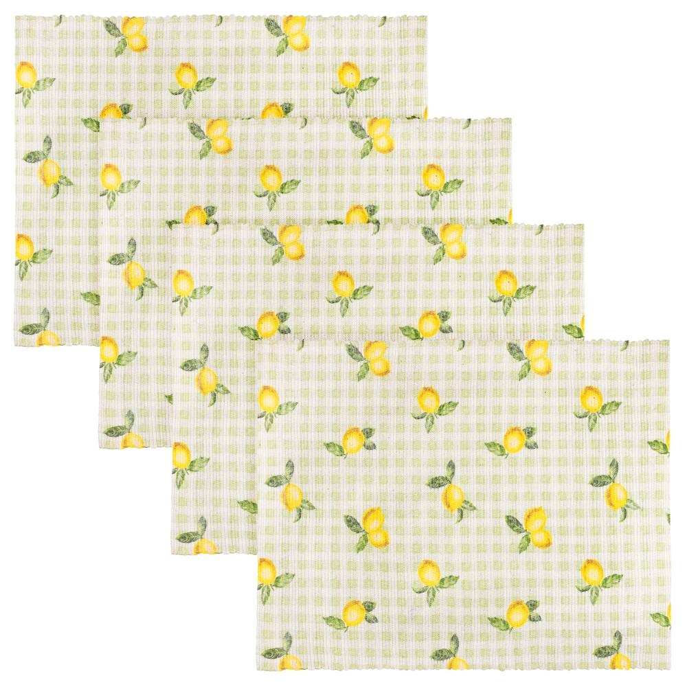 Furn Fruits Lemons Green Placemat 36 x 46cm 4 Pack - image 2
