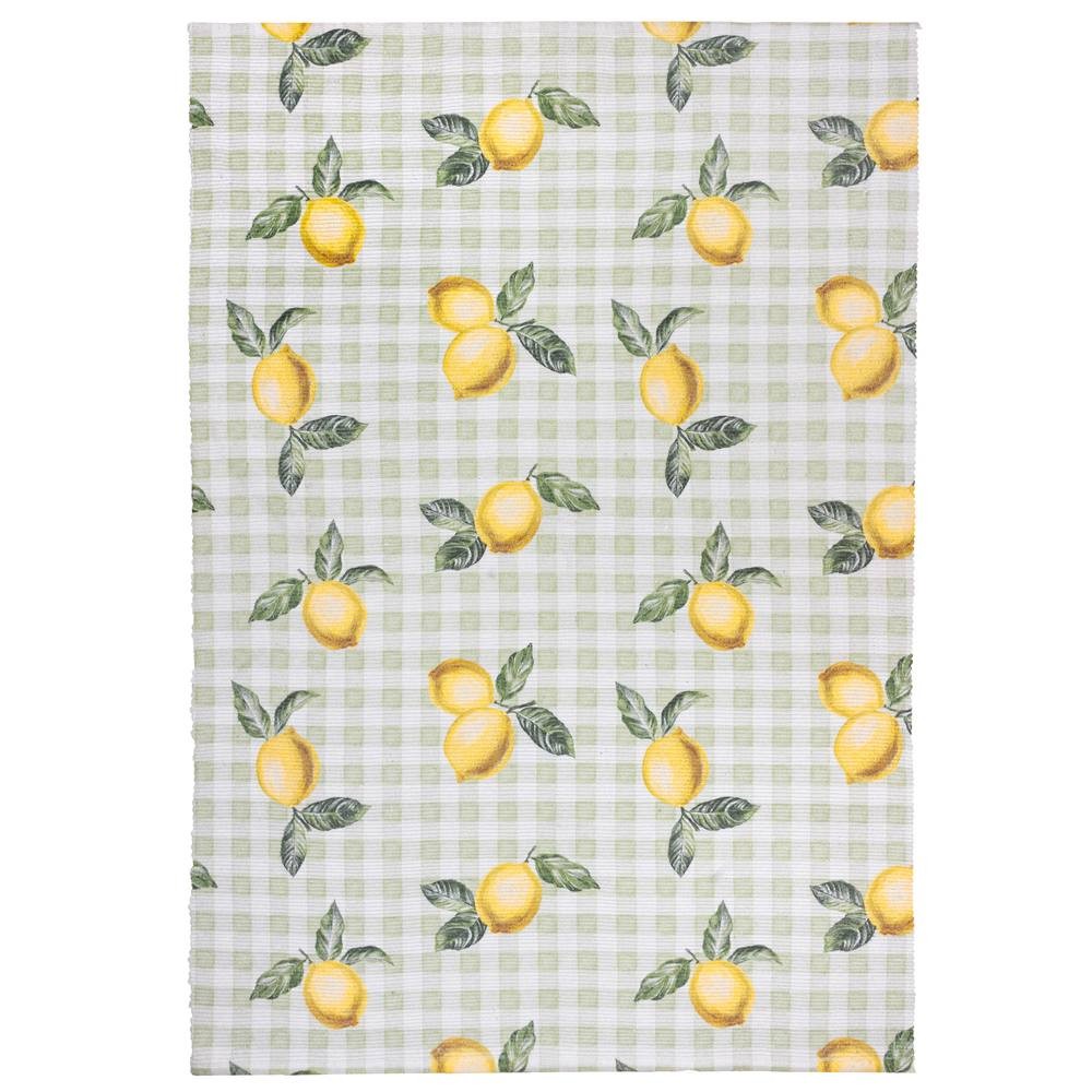 Furn Fruits Lemons Stripe Green Rug 120 x 170cm - image 2