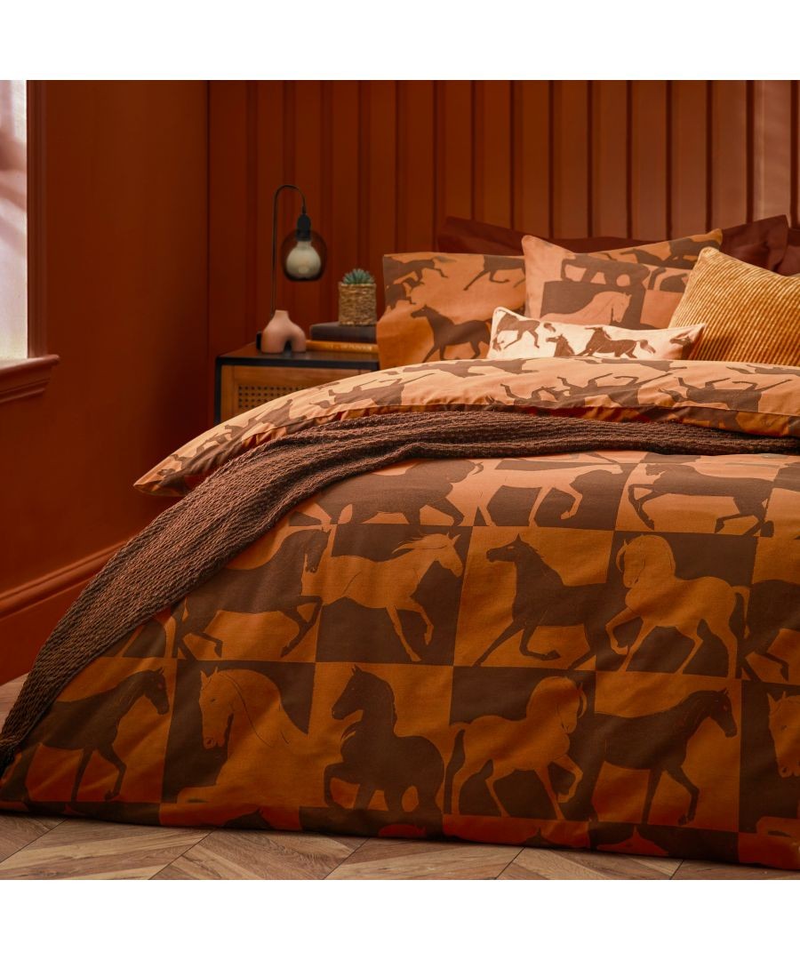 furn. Herve Reversible Tan Double Duvet Set - image 2