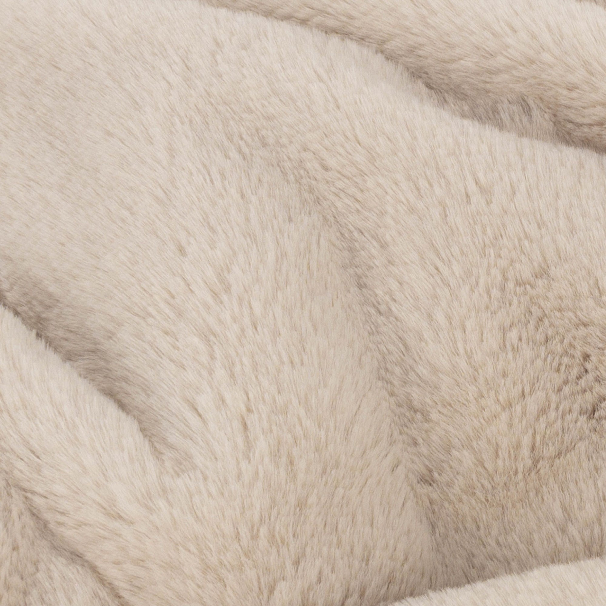 furn. Kallu Faux Fur Natural Double Sided Throw 130 x 180cm - image 4