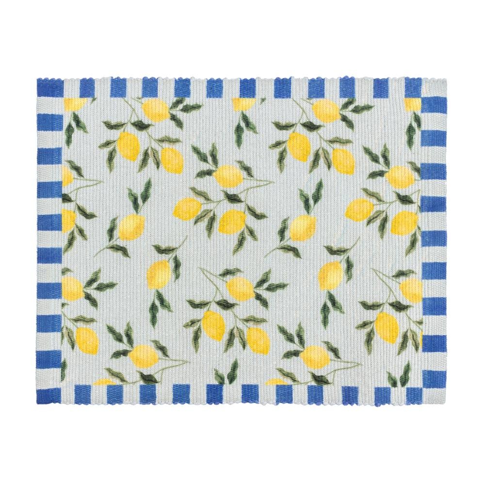 furn. Lemons Blue Placemat 46 x 36cm 4 Pack - image 4
