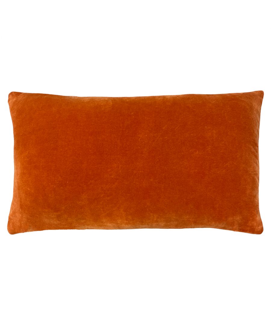 furn. Mangata Orange Geometric Pleat Cushion - image 2