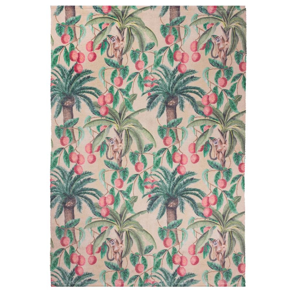 Furn Monkey Palm Monkey Pattern Cream Woven Rug 120 x 170cm - image 2