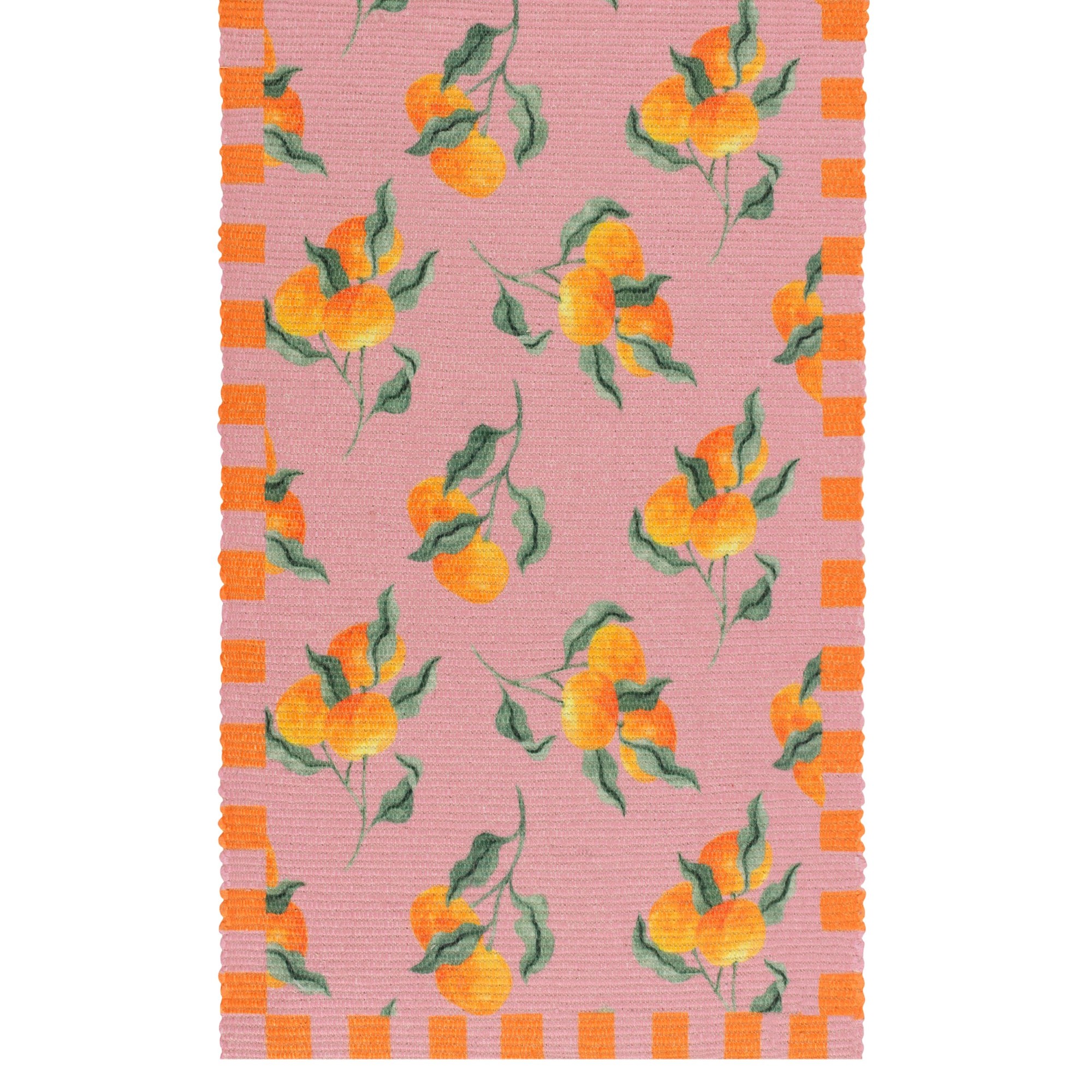 furn. Oranges Pink Table Runner 180 x 35cm - image 4