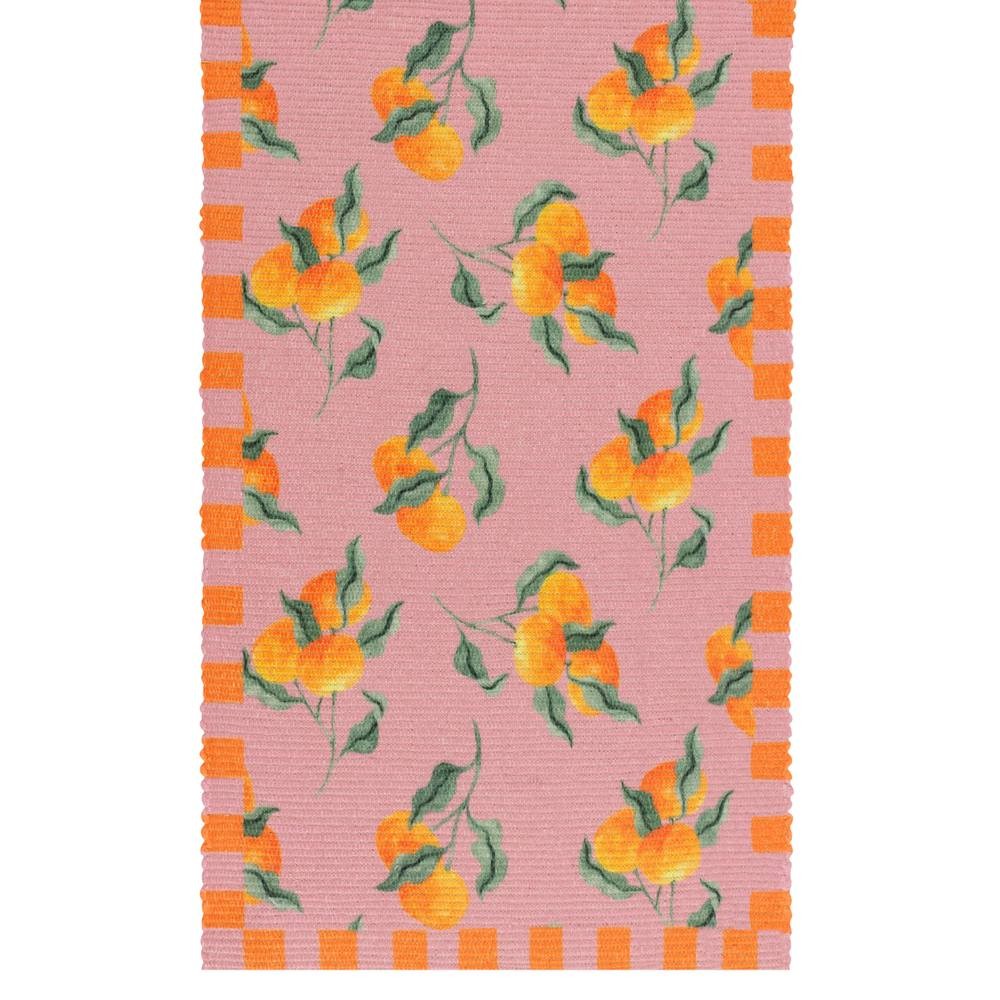 furn. Oranges Pink Table Runner 230 x 35cm - image 3
