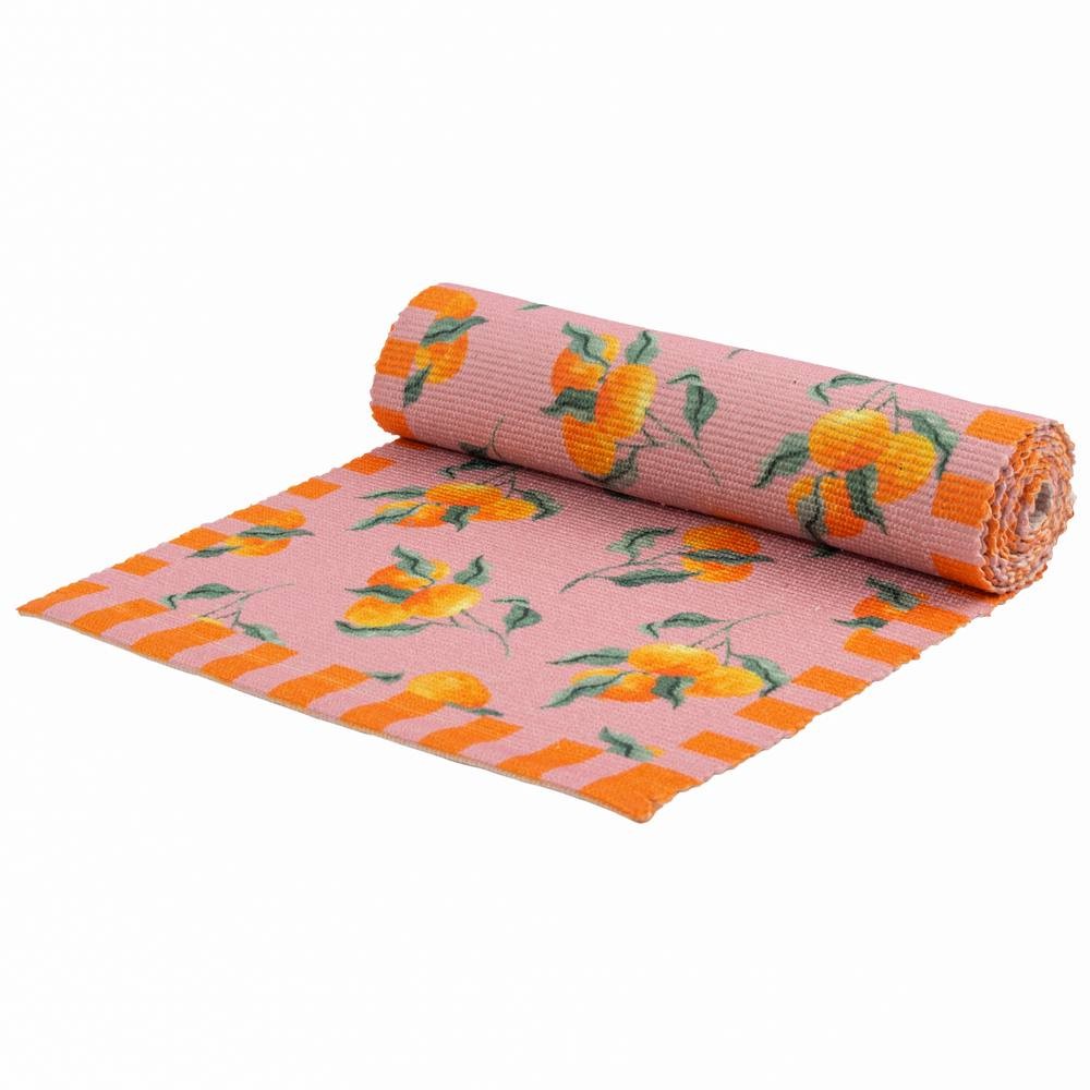 furn. Oranges Pink Table Runner 230 x 35cm - image 4