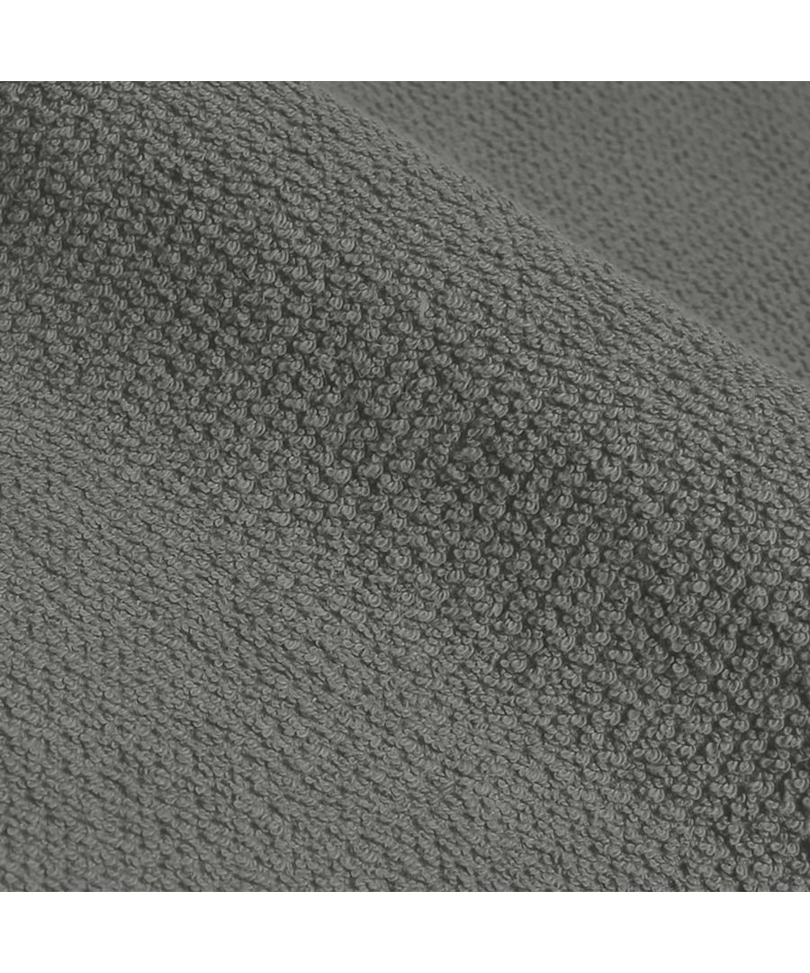 furn. Textured Cotton Cool Grey Bath Towel - image 2
