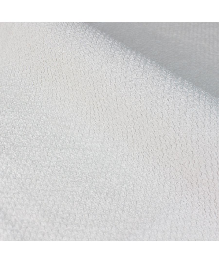furn. Textured Cotton White Bath Towel - image 2