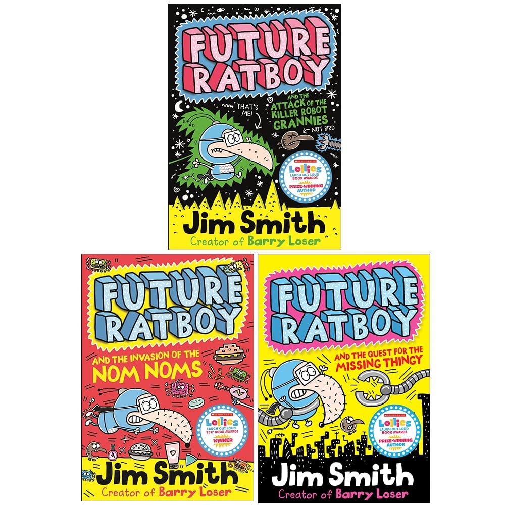 Future Ratboy X 3 Books Collection Series Pack Set By Jim Smith Nom Noms, Quest for Missing Thingy, Killer Robot Grannies - image 2