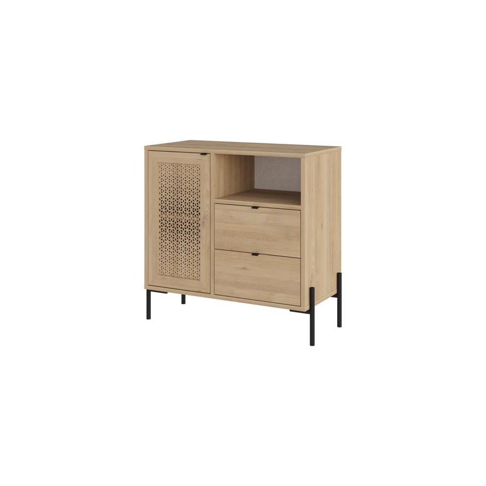 FWStyle Naive Oak Single Door 2 Drawer Storage Unit - image 4