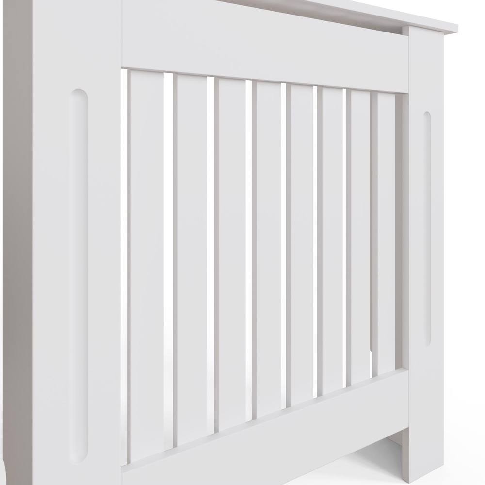 FWStyle White Vertical Slat MDF Radiator Cover Small - image 4