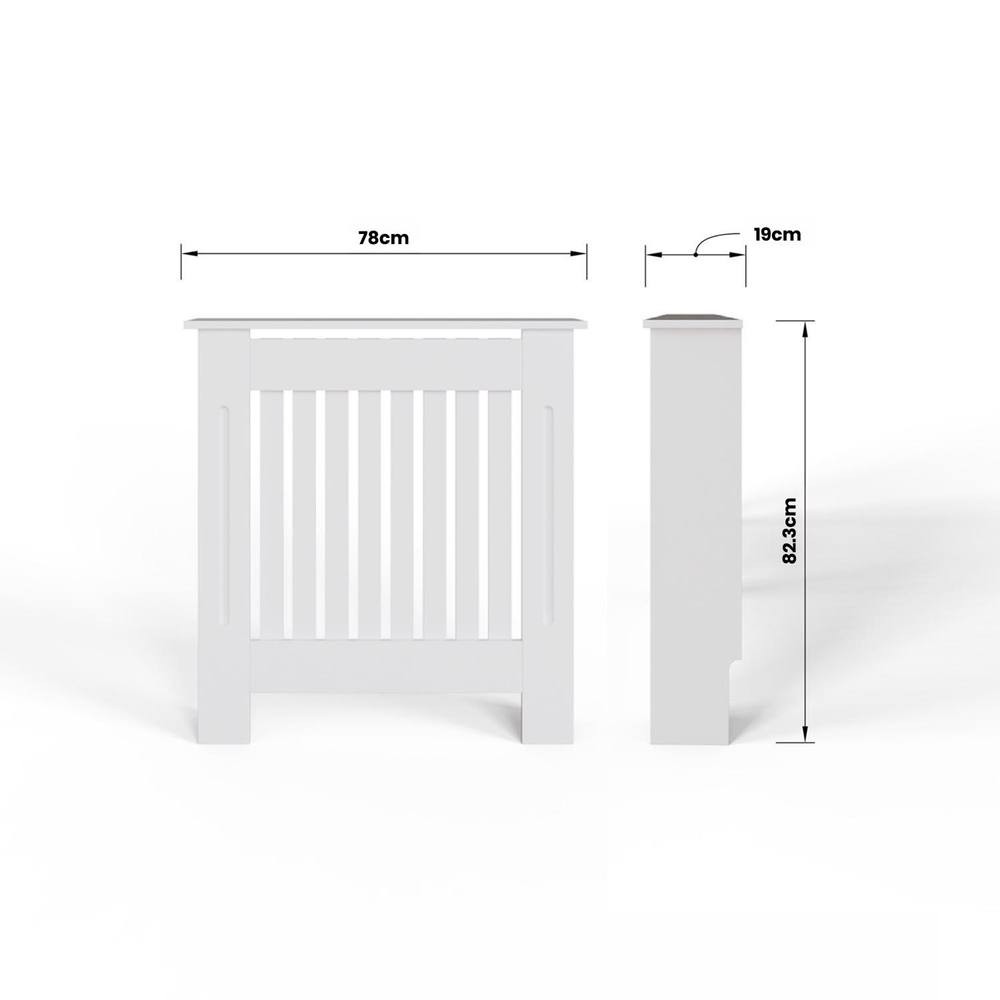 FWStyle White Vertical Slat MDF Radiator Cover Small - image 5
