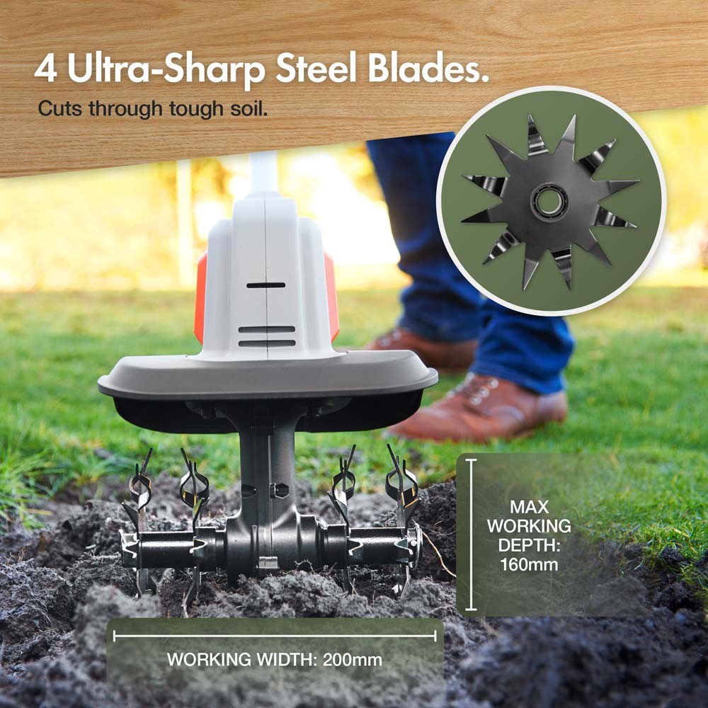 G-Series 20V Cordless Garden Tiller - image 3