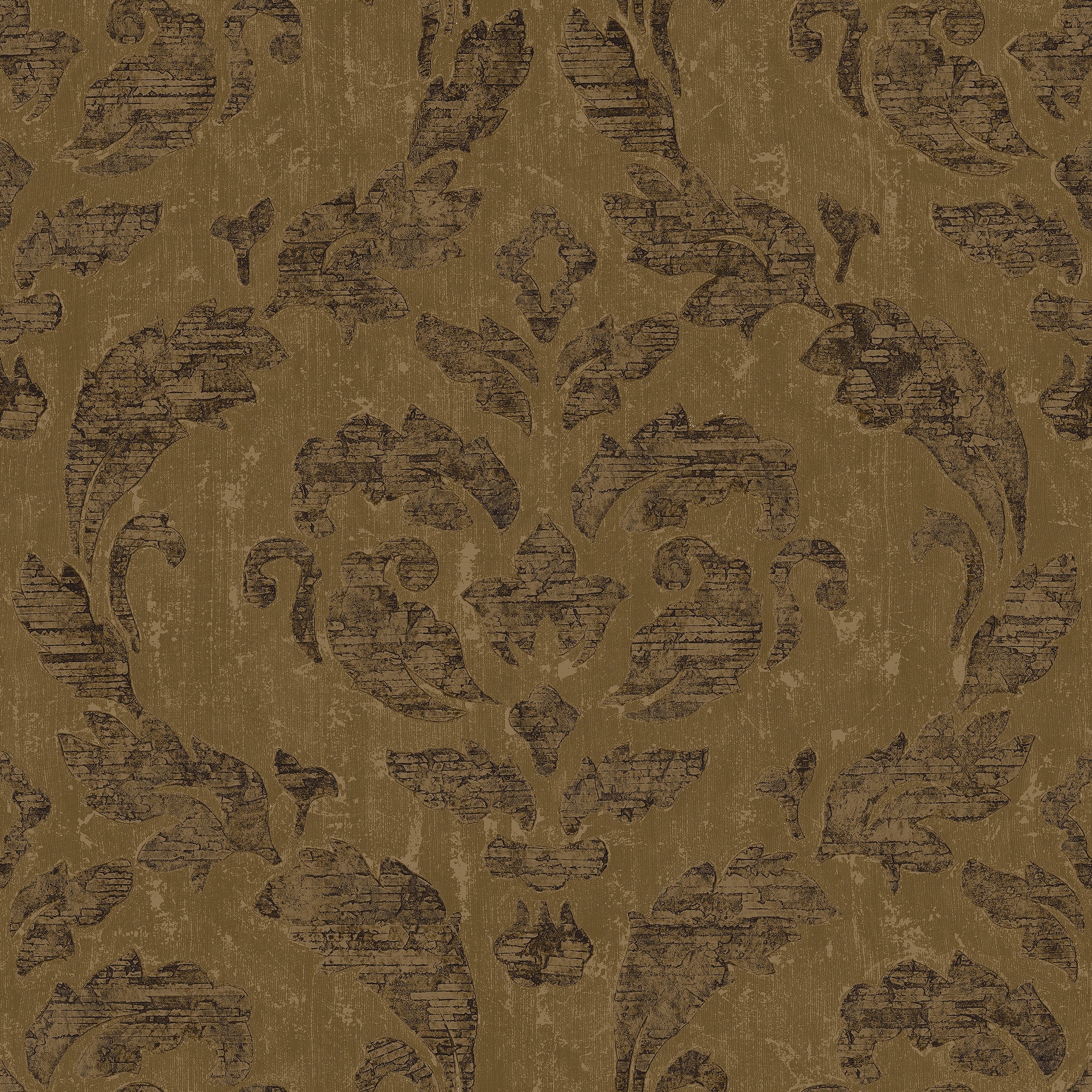 Galerie Ambiance Damask Dark Brown Wallpaper - image 2