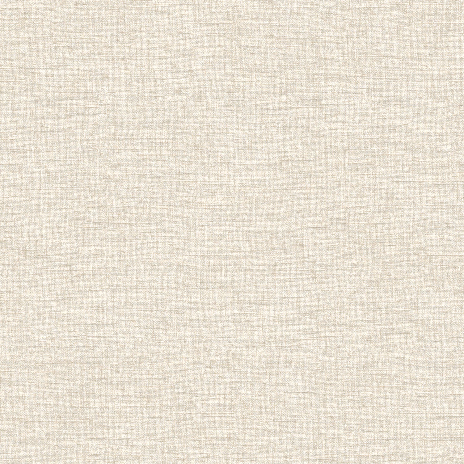 Light beige wallpaper featuring a linen effect texture, made from vinyl on a non-woven matte material, ideal for creating a subtle, elegant backdrop.