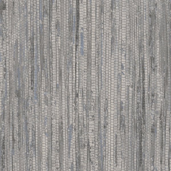 Rough Grass Vinyl Strippable Roll features a textured design resembling tall grass in muted gray and blue tones, covering 55 square feet, ideal for modern interiors.