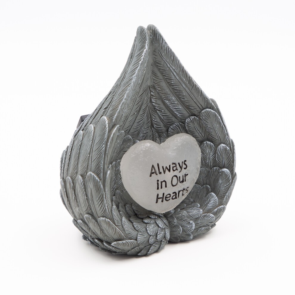 Gardenkraft Angel Wings Heart Solar Light - image 2
