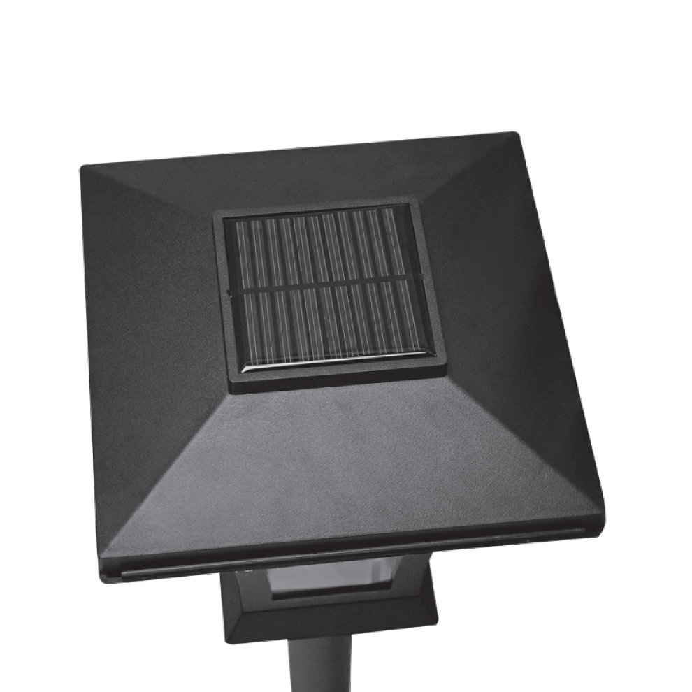 GardenKraft Bright White LED Victorian Twin Head Solar Lamp Post - image 4