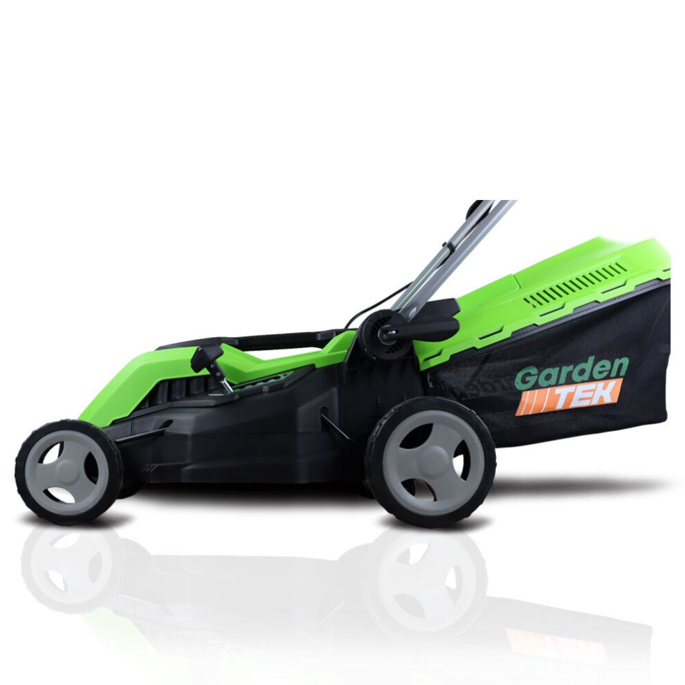 GardenTek 38cm Corded Electric Lawn Mower with Rear Roller 1600w/230v - image 3