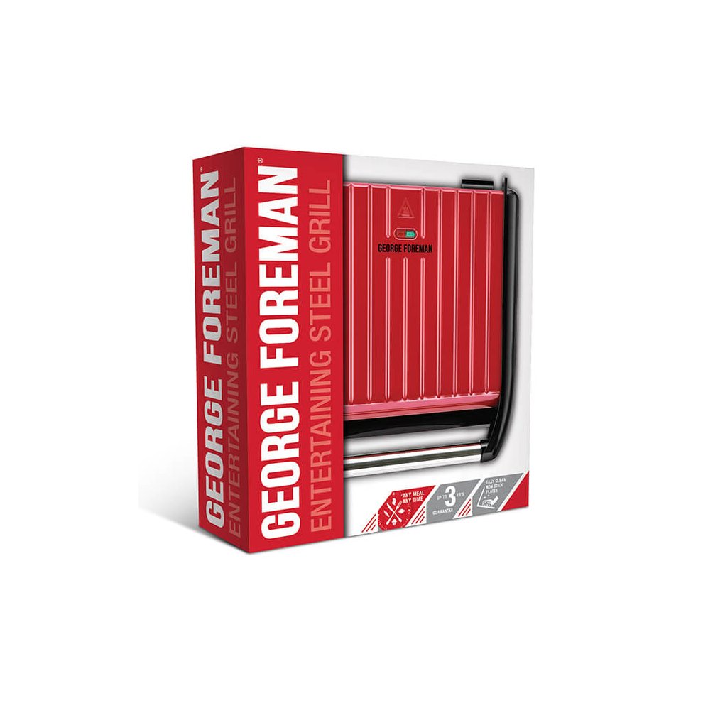 George Foreman Large Red Entertaining Grill - image 5