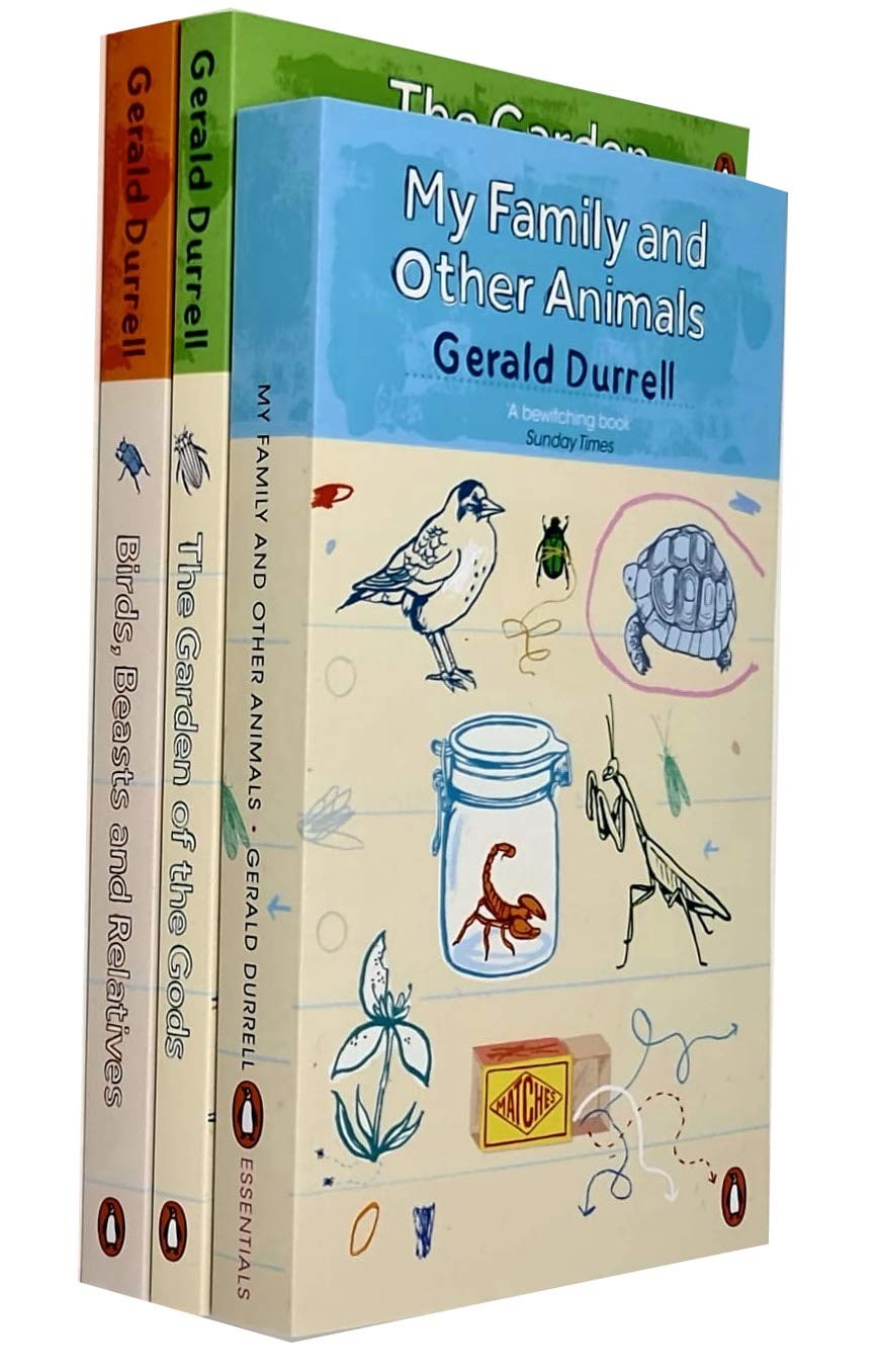 Gerald Durrell Corfu Trilogy 3 Book Set My Family and Other Animals Birds Beasts and Relatives The Garden of the Gods - image 2