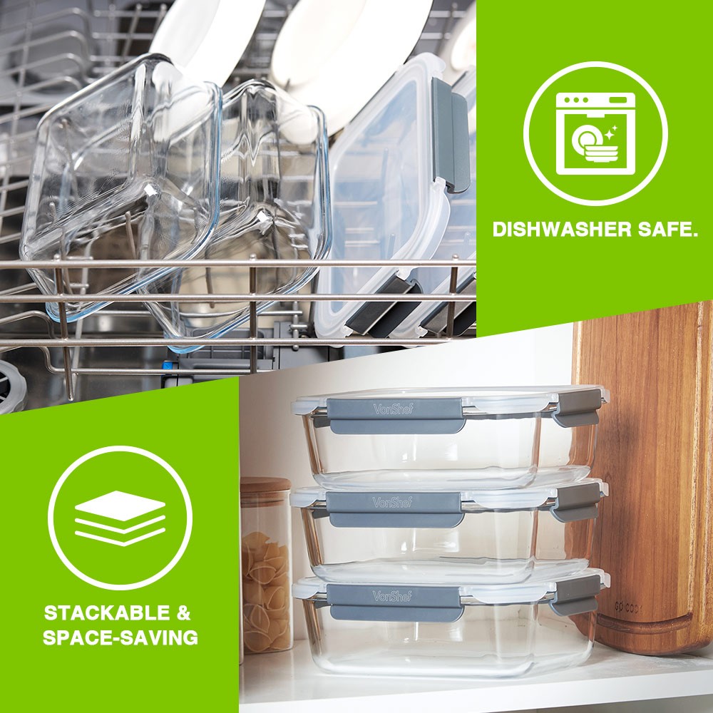 Glass Food Storage Containers – 3 Piece Set - image 2