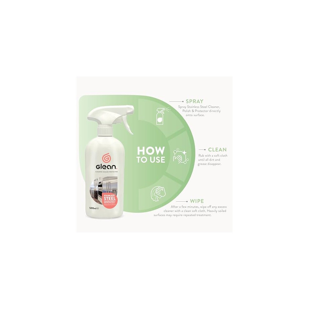 Glean Stainless Steel Cleaner and Polish Spray 500ml - image 5