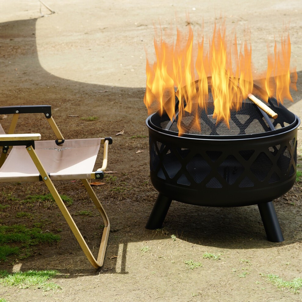Gr8 Garden Round Charcoal and Wood Log Fire Pit - image 3