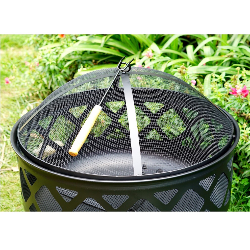 Gr8 Garden Round Charcoal and Wood Log Fire Pit - image 4