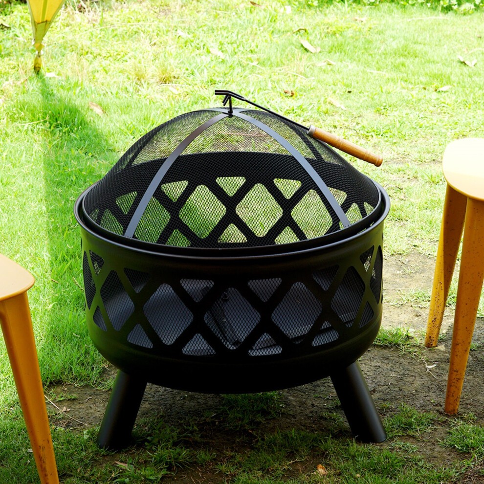 Gr8 Garden Round Charcoal and Wood Log Fire Pit - image 5