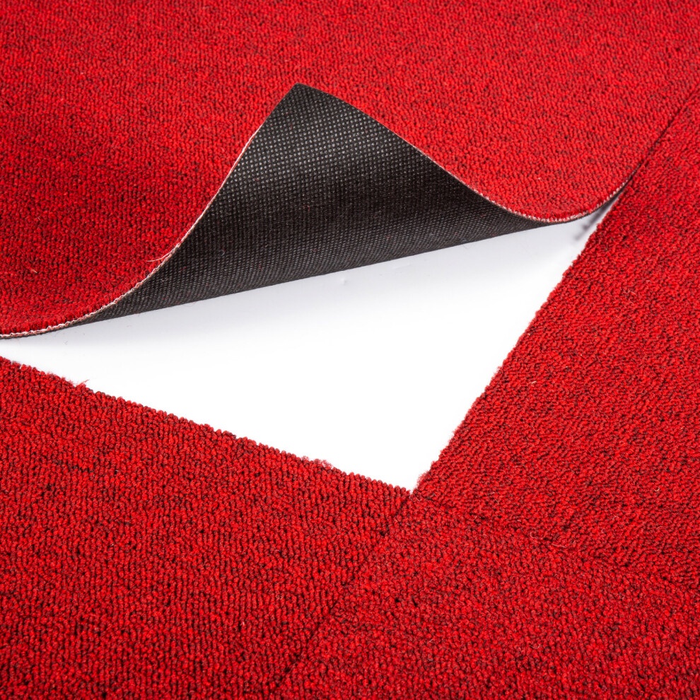 Gr8 Home Wine Red Heavy Duty Carpet Tiles 50 x 50cm 20 Pack - image 4